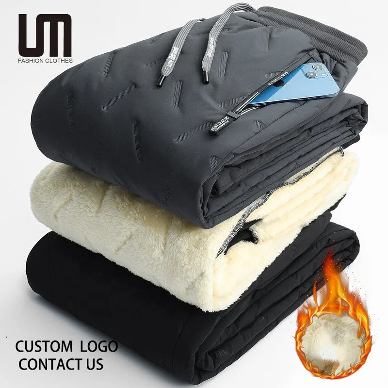 Liu Ming Cheap Wholesale Winter Hot Selling Men Warm Plush Thickened Sweatpants Plus Size 7XL Trousers