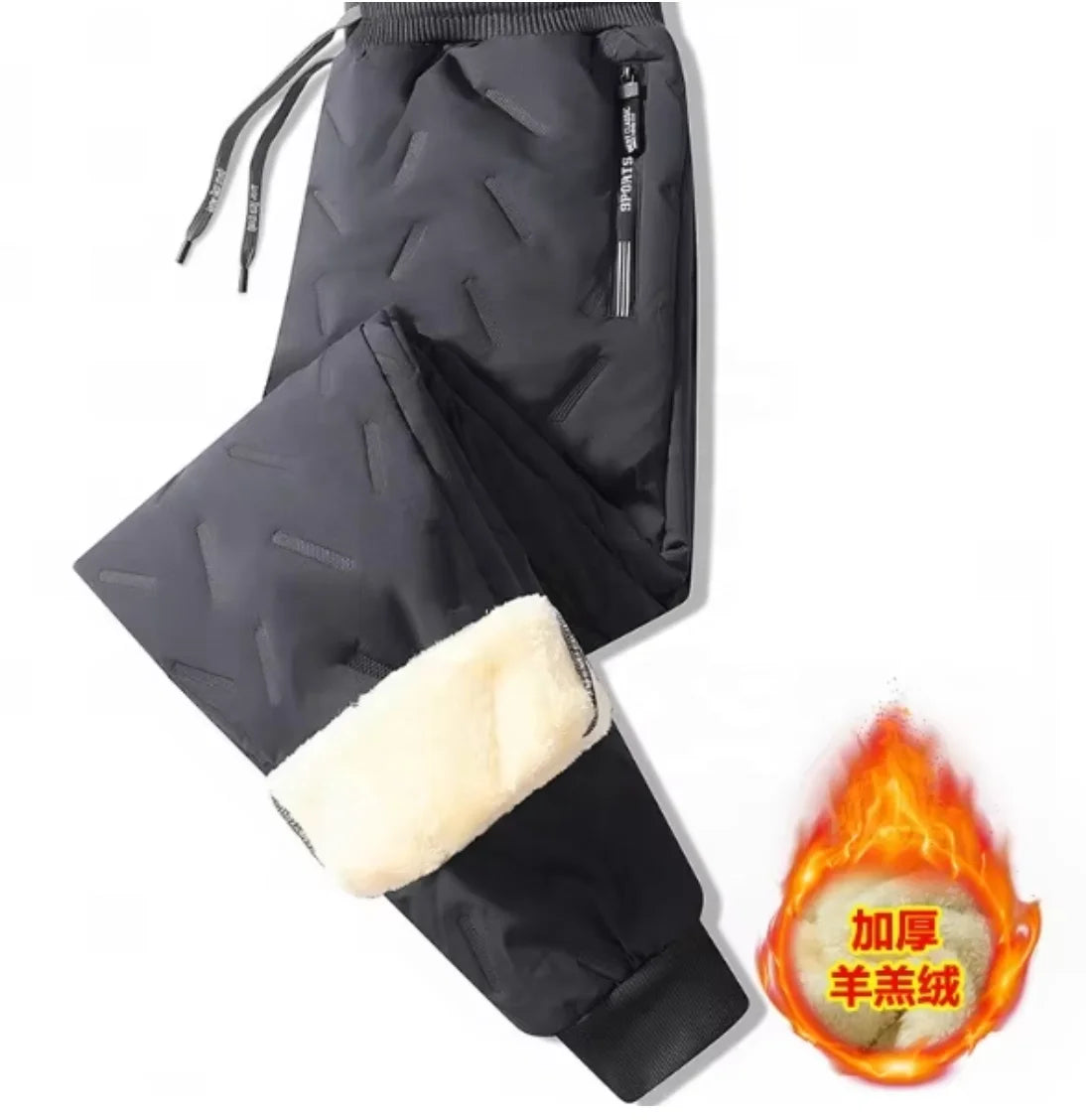 Liu Ming Cheap Wholesale Winter Hot Selling Men Warm Plush Thickened Sweatpants Plus Size 7XL Trousers