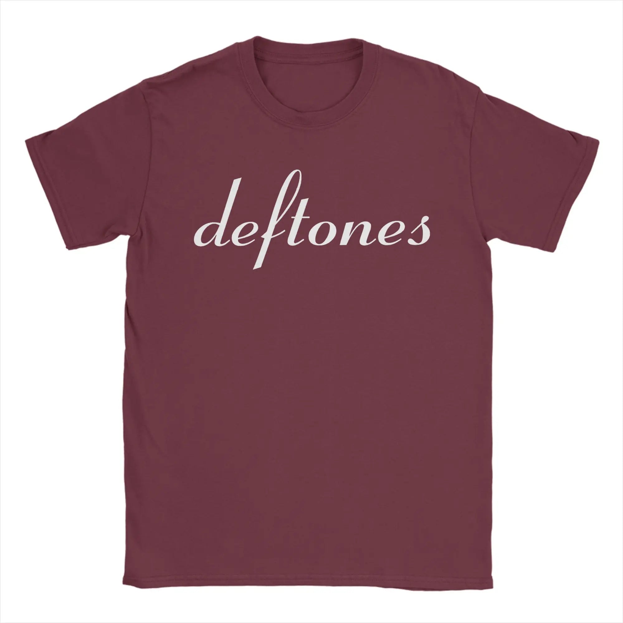 Streetwear T Shirt Summer Deftones Rock Band Hippie T-Shirts  Cotton Tee Shirt for Men Awesome Pattern Short Sleeve Tees