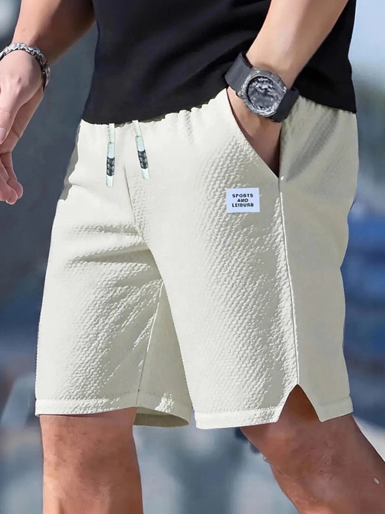 Men's Shorts, Men's Casual Pants, Men's Beach Shorts, Men's Sports Shorts, New Fashionable Textured Fabric, Breathable Pants, Suitable for Daily Casual Wear and Sports