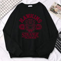 Casual Street Women's Sportswear Hawkins High School Indiana 1983 Printed Hoodie Loose Round Neck Warm Hoodie