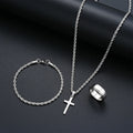 Stainless Steel Simple Jewelry Set For Men