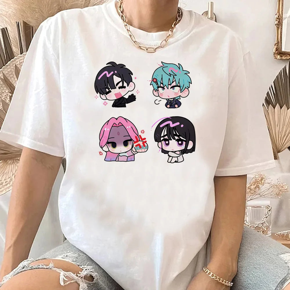 Alien Stage T Shirt Men Women Kawaii Cartoon Streetwear Y2k Harajuku Anime Japanese Manga T-shirt
