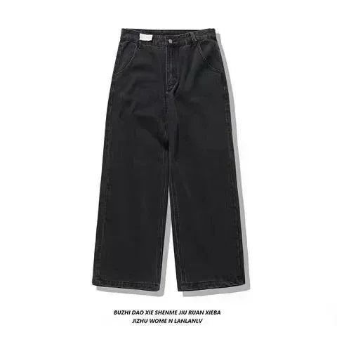 American Fashion Trend Joker Pattern Embroidered Loose Jeans Street Y2K New Hip Hop Oversized Wide-leg Pants Unisex Jeans
