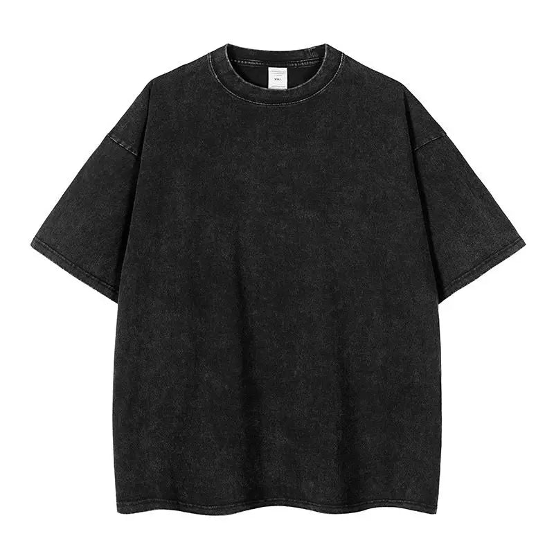 Vintage Washed T-Shirts Street Hip Hop Retro Punk T Shirt women Harajuku Casual Cotton Short Sleeve Acid Wash TShirts top