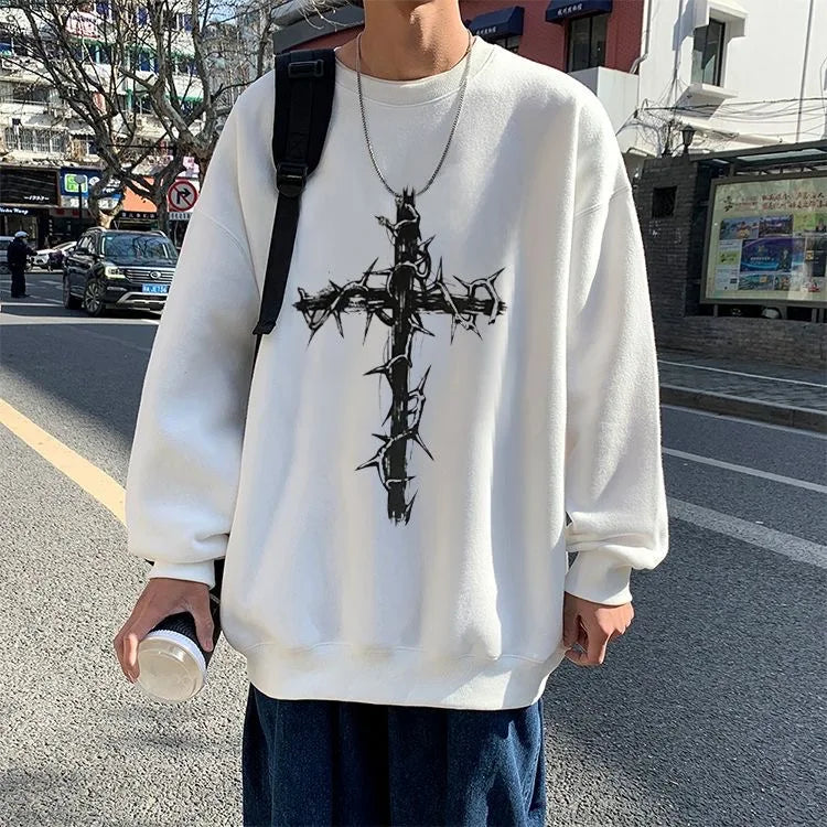 Men T Shirts autumn men Clothes anime casual Long Sleeved Oversized Y2K T-Shirt Harajuku Streetwear Academia Hip Hop tee tops