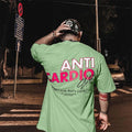ANTI CARDIO Casual Oversized short sleeves cotton t shirt Gym Fitness Male Training Workout Cotton Tees Top New Fashion Clothes