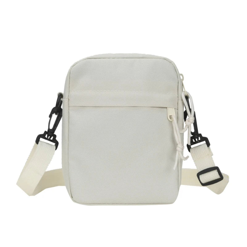 Canvas Women's Crossbody Bag Trend Shoulder Handbag Korean Solid Color Student Phone Bag Simple Shopper Bags Purse