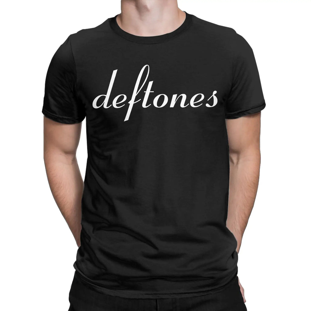 Streetwear T Shirt Summer Deftones Rock Band Hippie T-Shirts  Cotton Tee Shirt for Men Awesome Pattern Short Sleeve Tees