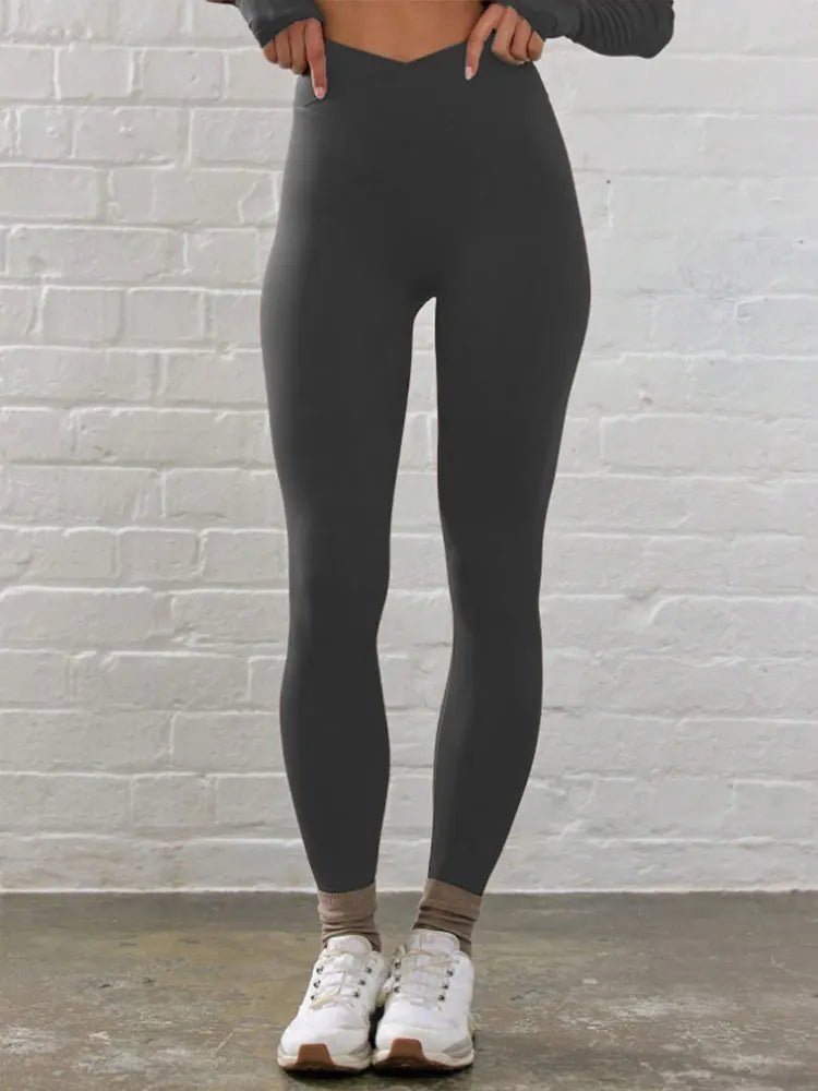 Cross High Waisted Yoga Leggings Spring And Summer Light And Soft Sports Pants High Elastic Sports Tights Suitable For Pilates