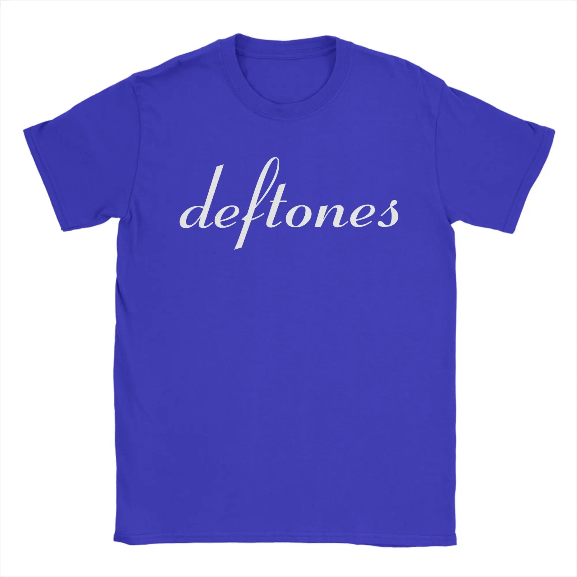 Streetwear T Shirt Summer Deftones Rock Band Hippie T-Shirts  Cotton Tee Shirt for Men Awesome Pattern Short Sleeve Tees