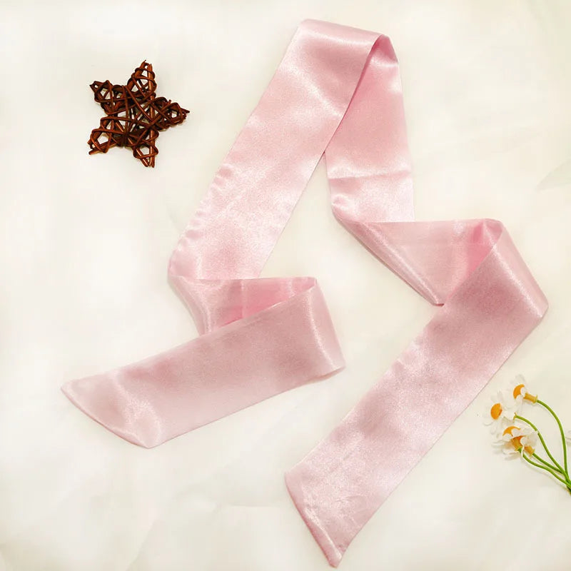 White and tender light-colored small silk scarves for women, thin streamers in spring and summer, hair tied, bag decoration