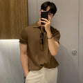 Summer Sports And Leisure Slim Fit T-Shirt Fashionable Men's Golf Polo Shirt Open Neck Breathable Quick Drying Short Sleeved Top
